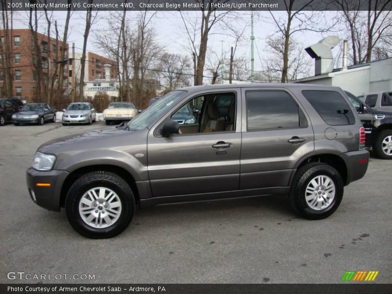 Charcoal Beige Metallic / Pebble/Light Parchment 2005 Mercury Mariner V6 Convenience 4WD
