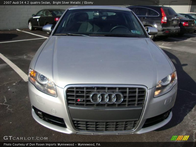 Bright Silver Metallic / Ebony 2007 Audi S4 4.2 quattro Sedan