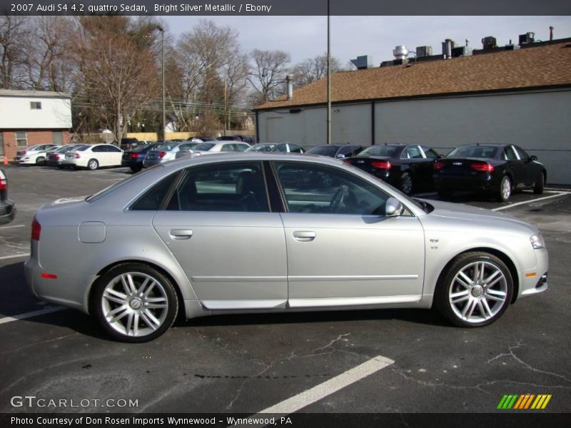 Bright Silver Metallic / Ebony 2007 Audi S4 4.2 quattro Sedan