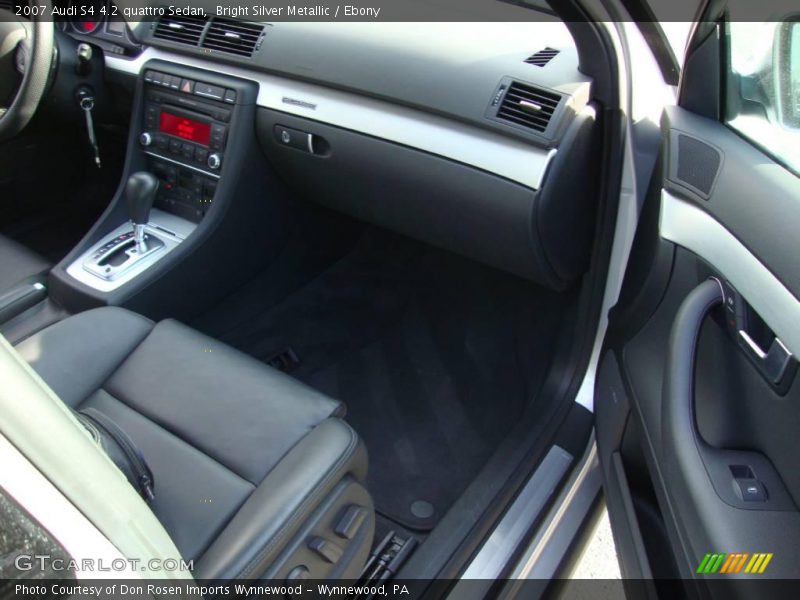 Bright Silver Metallic / Ebony 2007 Audi S4 4.2 quattro Sedan