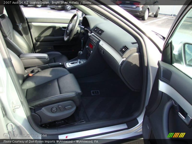 Bright Silver Metallic / Ebony 2007 Audi S4 4.2 quattro Sedan