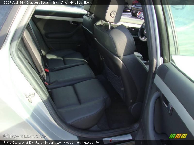 Bright Silver Metallic / Ebony 2007 Audi S4 4.2 quattro Sedan