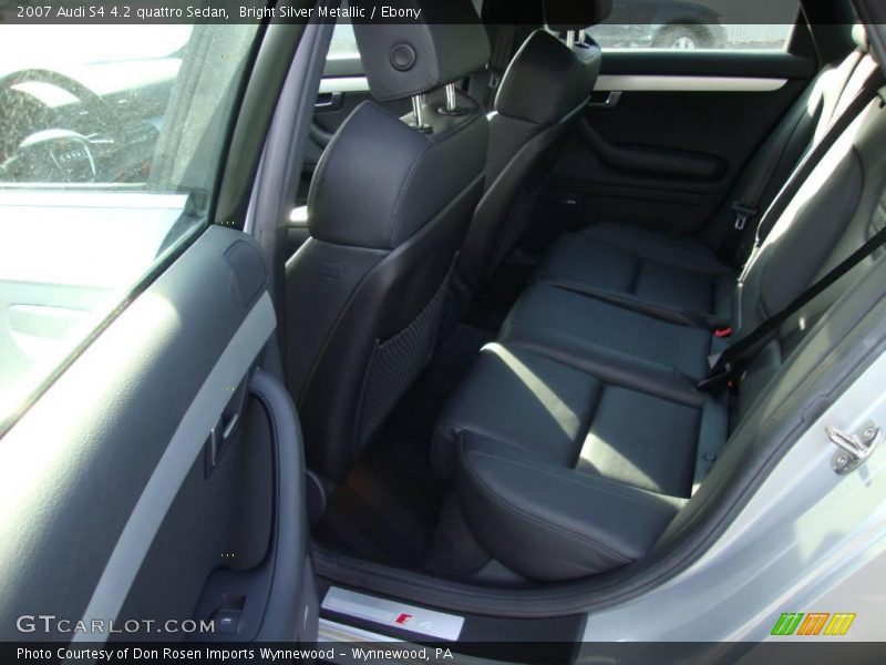 Bright Silver Metallic / Ebony 2007 Audi S4 4.2 quattro Sedan