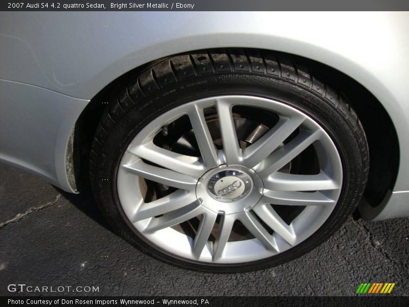 Bright Silver Metallic / Ebony 2007 Audi S4 4.2 quattro Sedan