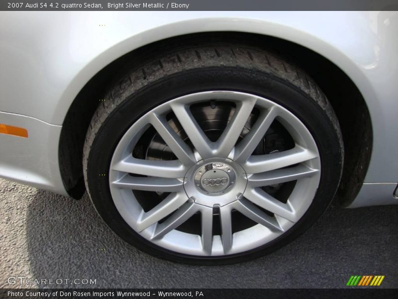 Bright Silver Metallic / Ebony 2007 Audi S4 4.2 quattro Sedan