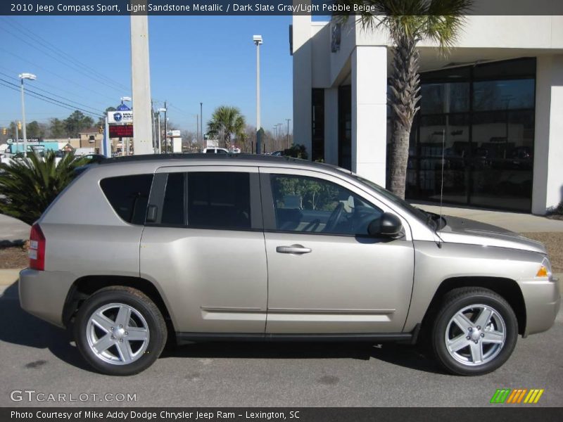 Light Sandstone Metallic / Dark Slate Gray/Light Pebble Beige 2010 Jeep Compass Sport