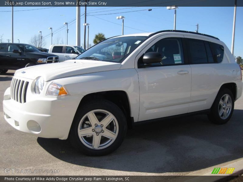 Stone White / Dark Slate Gray 2010 Jeep Compass Sport