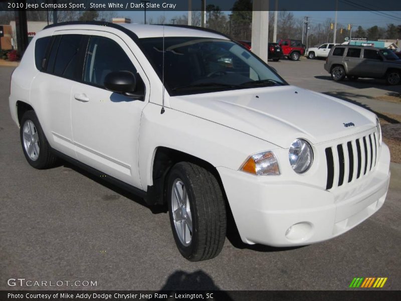 Stone White / Dark Slate Gray 2010 Jeep Compass Sport