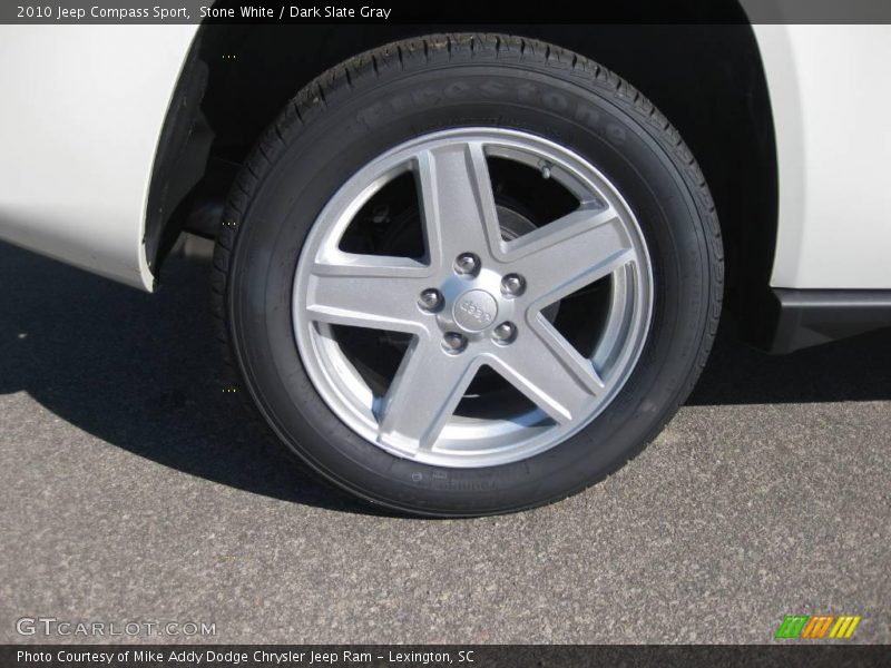 Stone White / Dark Slate Gray 2010 Jeep Compass Sport