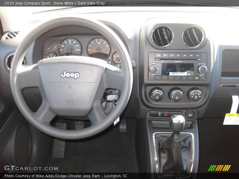 Stone White / Dark Slate Gray 2010 Jeep Compass Sport