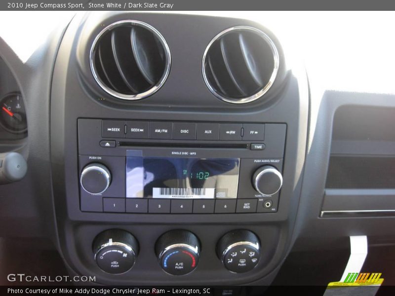 Stone White / Dark Slate Gray 2010 Jeep Compass Sport