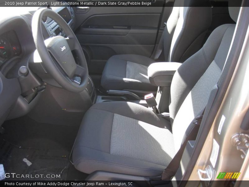 Light Sandstone Metallic / Dark Slate Gray/Pebble Beige 2010 Jeep Patriot Sport