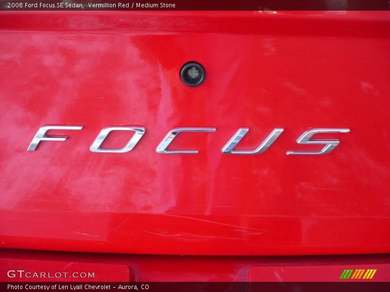 Vermillion Red / Medium Stone 2008 Ford Focus SE Sedan