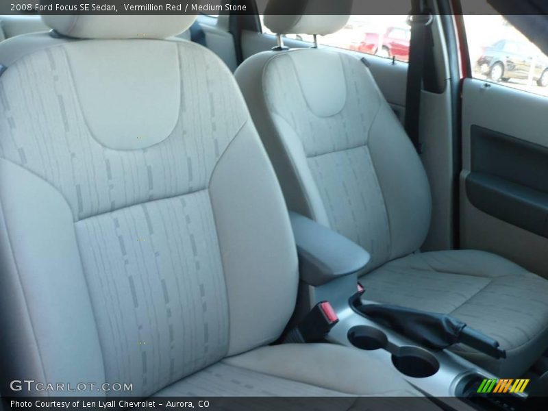 Vermillion Red / Medium Stone 2008 Ford Focus SE Sedan