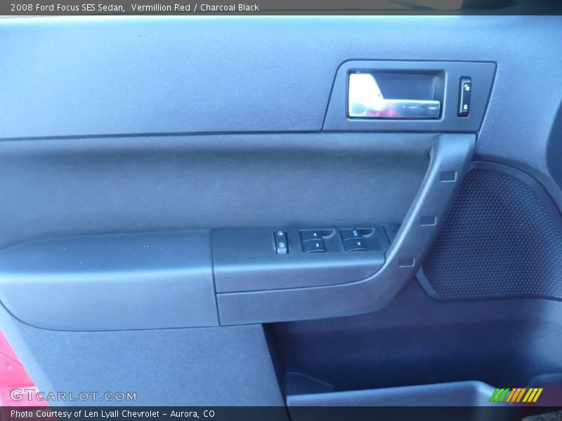 Vermillion Red / Charcoal Black 2008 Ford Focus SES Sedan
