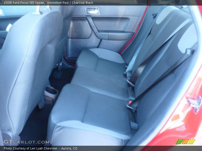 Vermillion Red / Charcoal Black 2008 Ford Focus SES Sedan