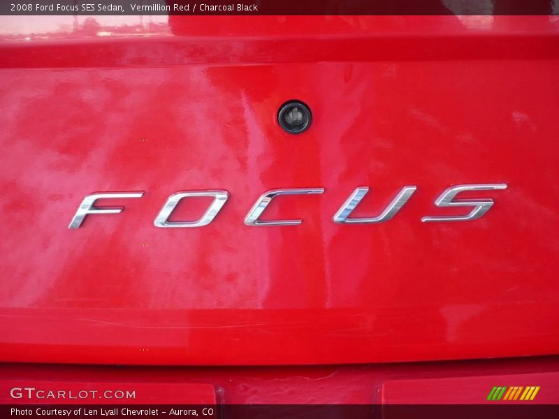 Vermillion Red / Charcoal Black 2008 Ford Focus SES Sedan