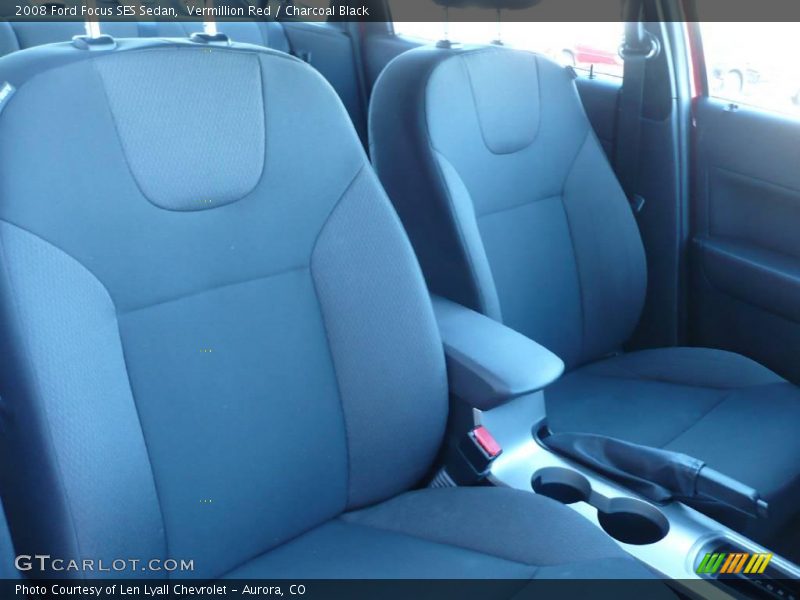Vermillion Red / Charcoal Black 2008 Ford Focus SES Sedan