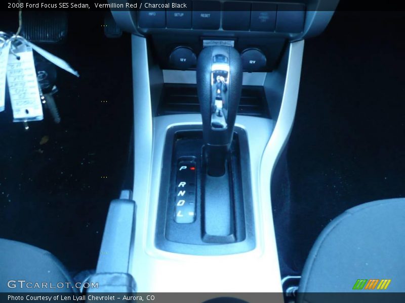Vermillion Red / Charcoal Black 2008 Ford Focus SES Sedan