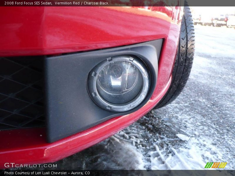Vermillion Red / Charcoal Black 2008 Ford Focus SES Sedan