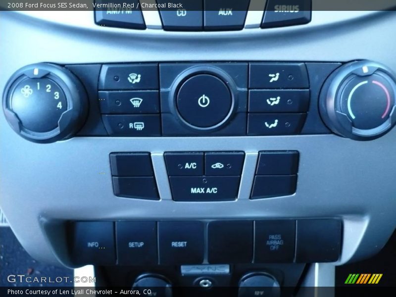 Vermillion Red / Charcoal Black 2008 Ford Focus SES Sedan