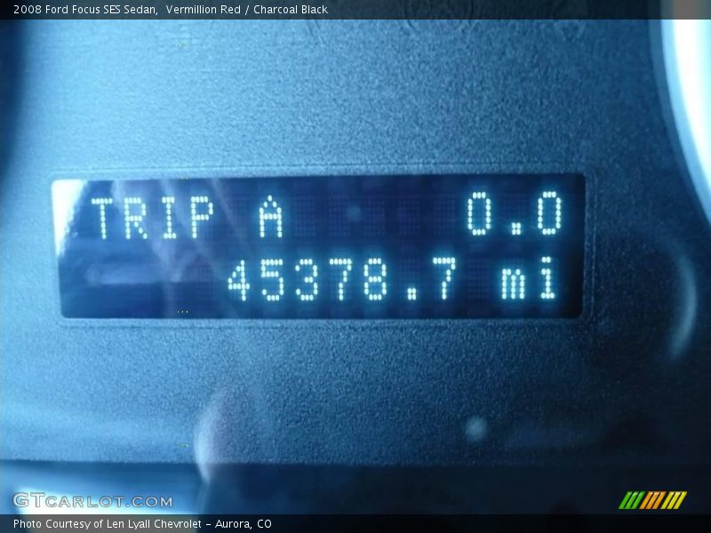 Vermillion Red / Charcoal Black 2008 Ford Focus SES Sedan