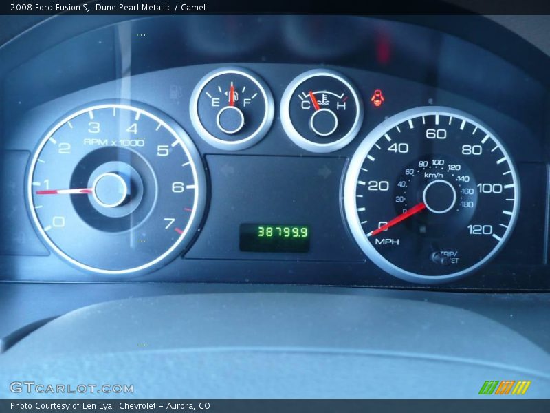 Dune Pearl Metallic / Camel 2008 Ford Fusion S