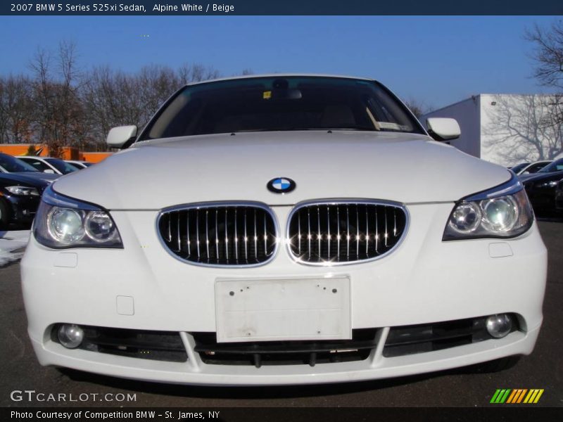 Alpine White / Beige 2007 BMW 5 Series 525xi Sedan