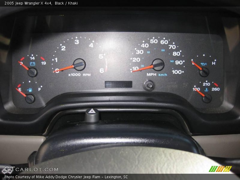 Black / Khaki 2005 Jeep Wrangler X 4x4