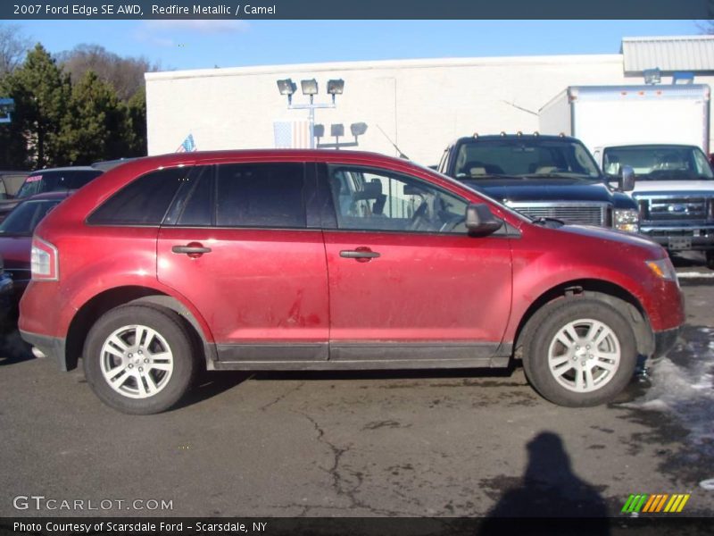 Redfire Metallic / Camel 2007 Ford Edge SE AWD