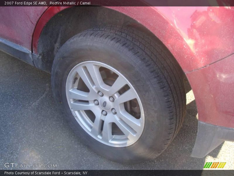Redfire Metallic / Camel 2007 Ford Edge SE AWD