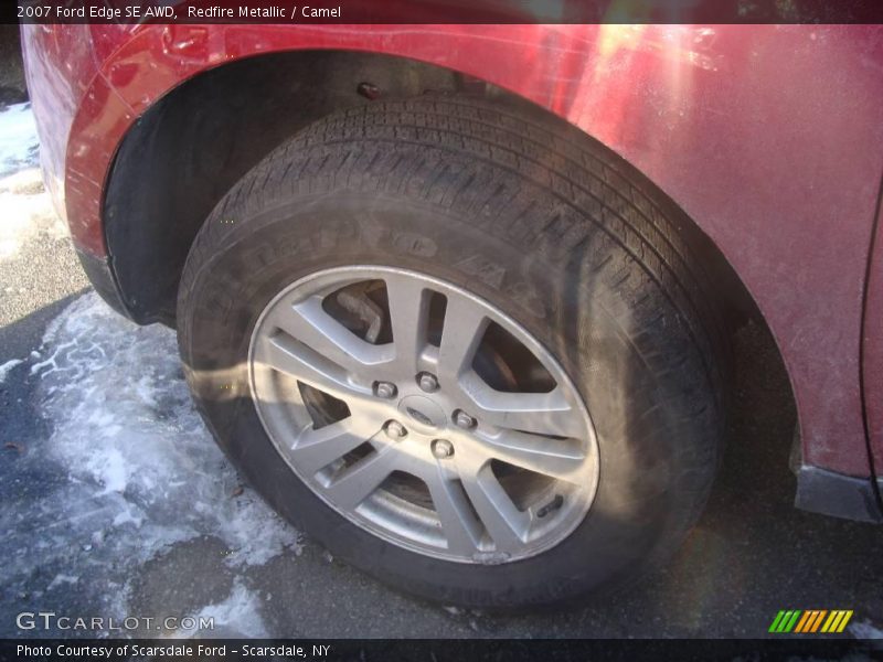 Redfire Metallic / Camel 2007 Ford Edge SE AWD