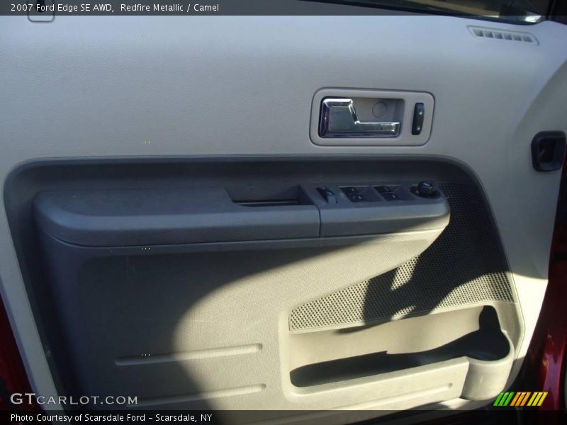 Redfire Metallic / Camel 2007 Ford Edge SE AWD