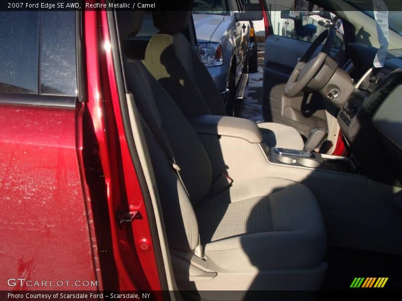 Redfire Metallic / Camel 2007 Ford Edge SE AWD