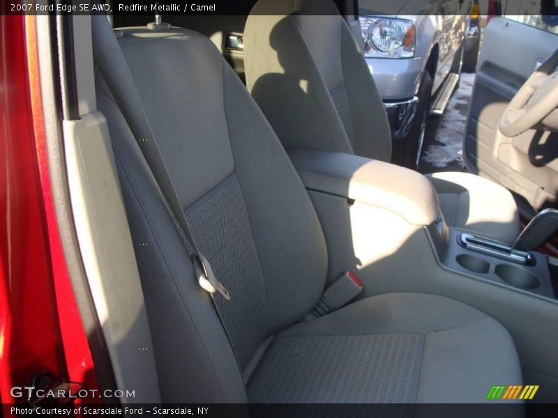 Redfire Metallic / Camel 2007 Ford Edge SE AWD