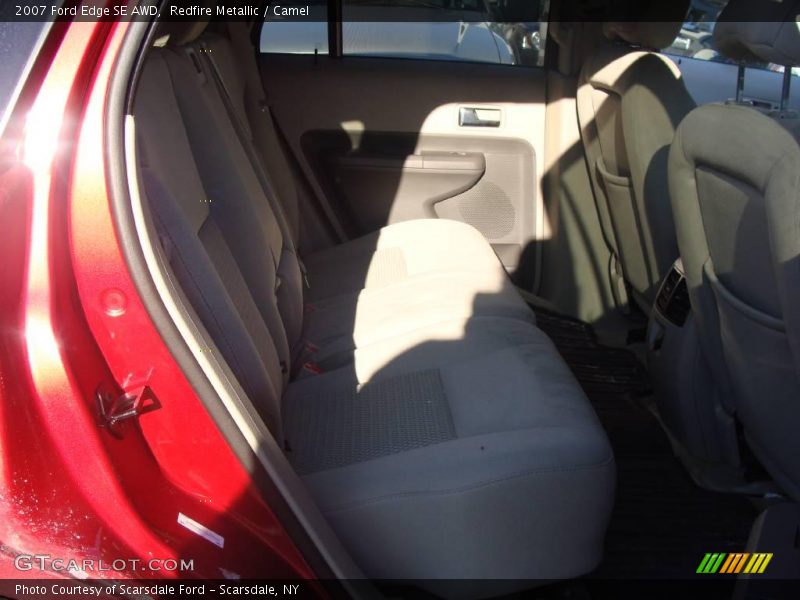 Redfire Metallic / Camel 2007 Ford Edge SE AWD