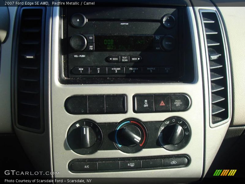 Redfire Metallic / Camel 2007 Ford Edge SE AWD