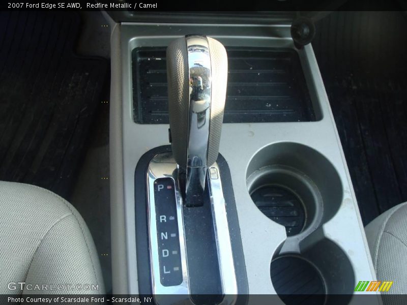 Redfire Metallic / Camel 2007 Ford Edge SE AWD