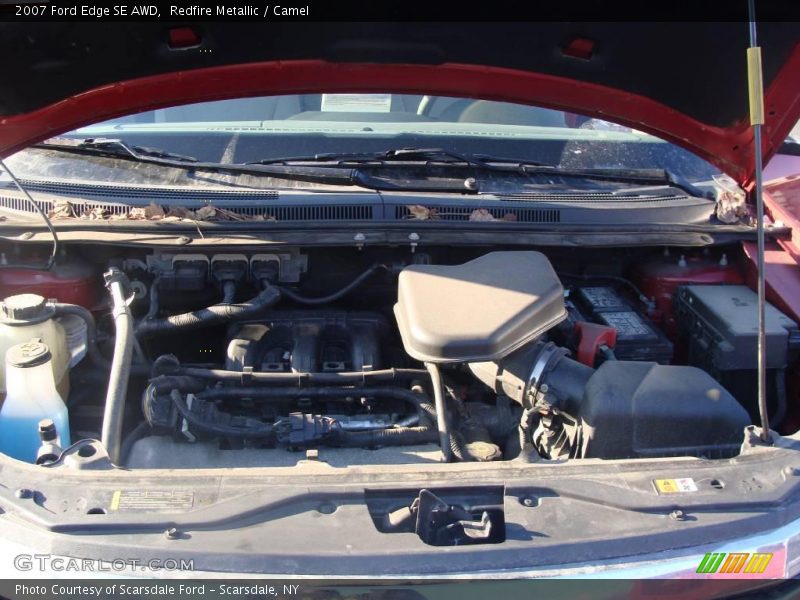 Redfire Metallic / Camel 2007 Ford Edge SE AWD