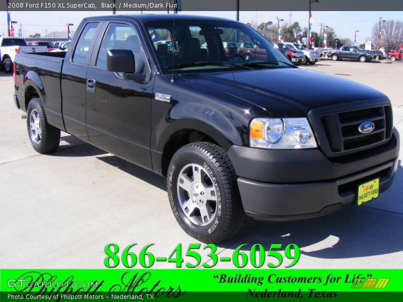 Black / Medium/Dark Flint 2008 Ford F150 XL SuperCab