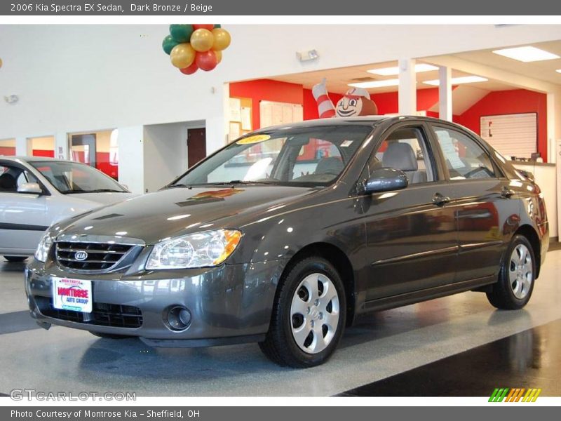 Dark Bronze / Beige 2006 Kia Spectra EX Sedan