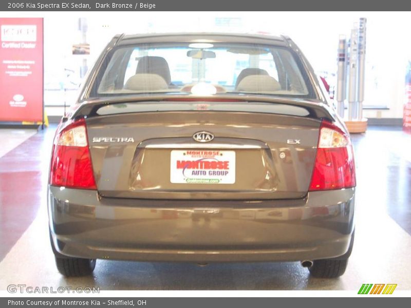 Dark Bronze / Beige 2006 Kia Spectra EX Sedan