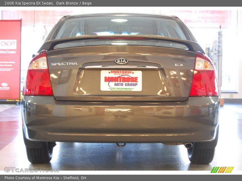 Dark Bronze / Beige 2006 Kia Spectra EX Sedan