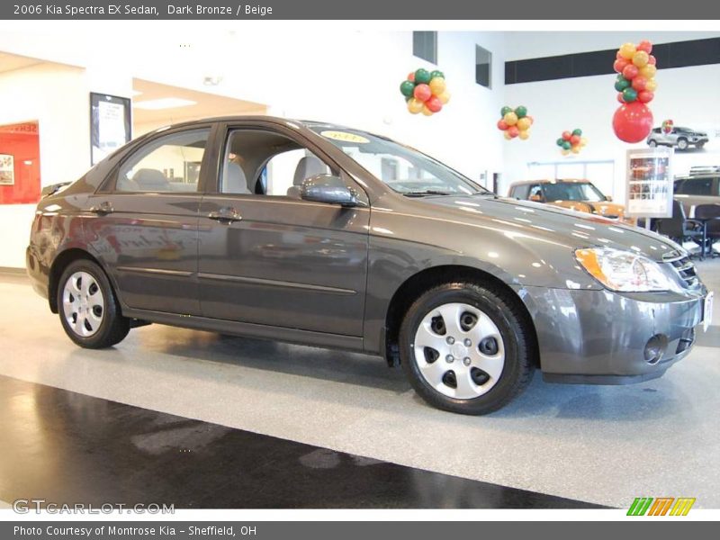 Dark Bronze / Beige 2006 Kia Spectra EX Sedan