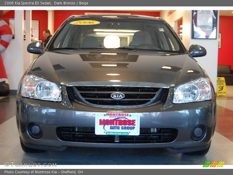 Dark Bronze / Beige 2006 Kia Spectra EX Sedan