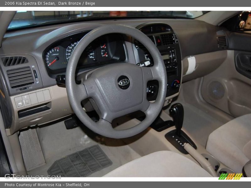 Dark Bronze / Beige 2006 Kia Spectra EX Sedan