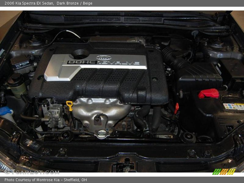 Dark Bronze / Beige 2006 Kia Spectra EX Sedan