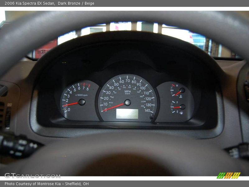 Dark Bronze / Beige 2006 Kia Spectra EX Sedan