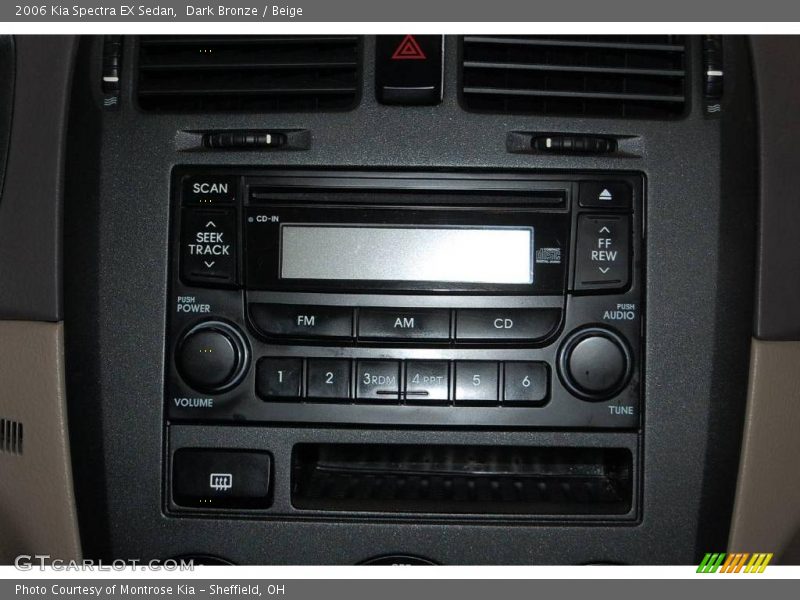 Dark Bronze / Beige 2006 Kia Spectra EX Sedan