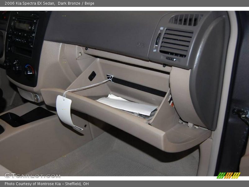 Dark Bronze / Beige 2006 Kia Spectra EX Sedan